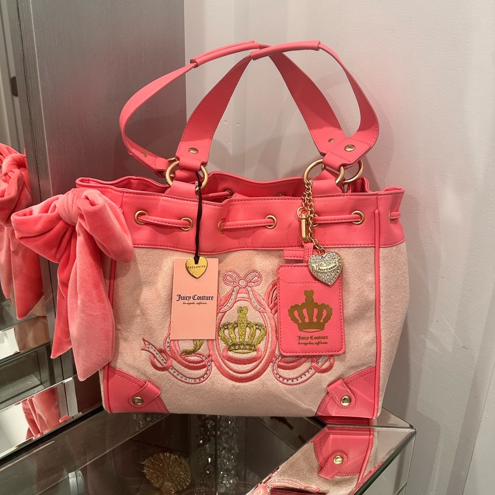 Pink Terrycloth Juicy Couture Daydreamer Bag
